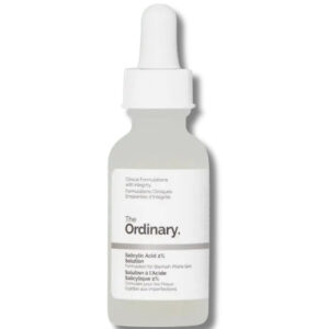 Bottle of The Ordinary Salicylic Acid 2% Solution – acne treatment serum for oily and blemish-prone skin