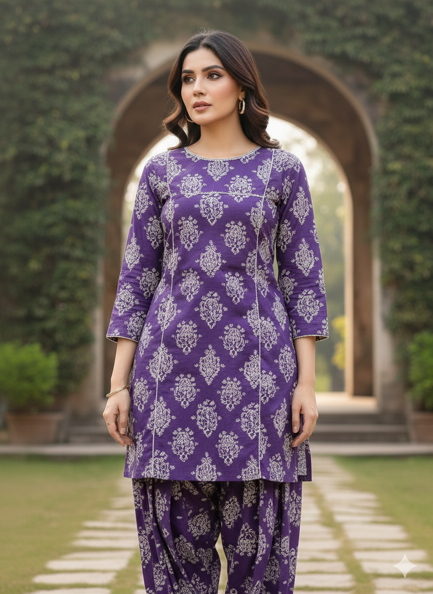 Premium Lawn 2 Piece Printed Suit – Unstitched Summer Lawn Collection for Ladies (Printed Qameez & Printed Dupatta)