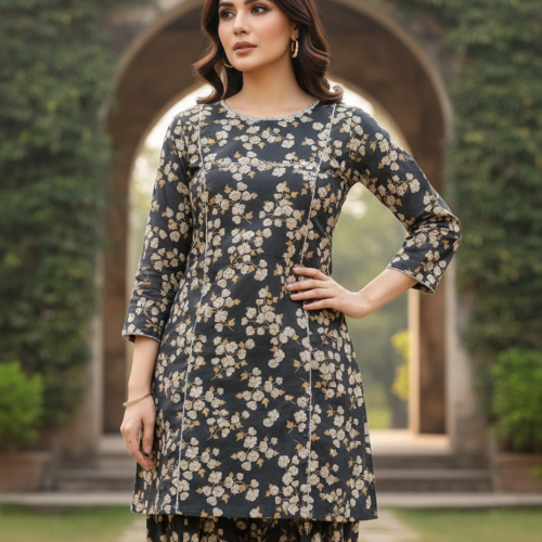 Premium Lawn 2 Piece Printed Suit – Unstitched Summer Lawn Collection for Ladies (Printed Qameez & Printed Dupatta)